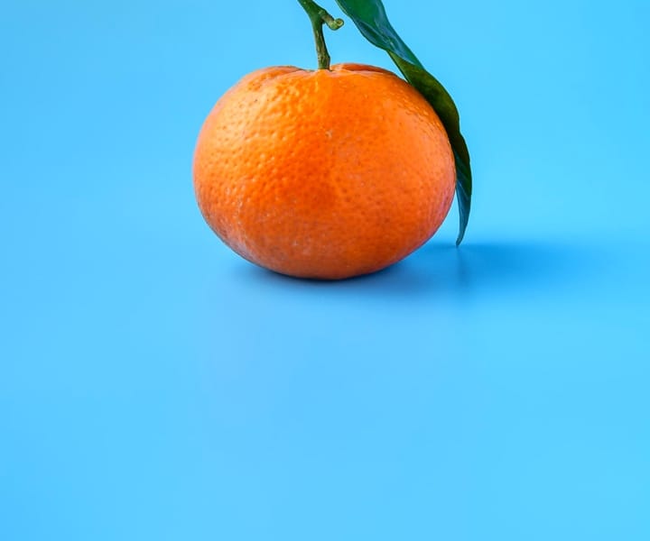 image de la photographie :une orange mûre 